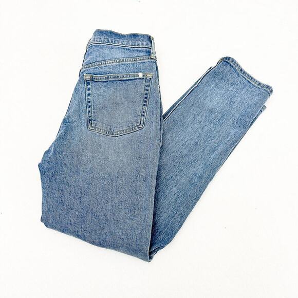 Everlane The Orginal Cheeky jean Organic Cotton Light Denim Jeans Size 24 Crop - Picture 9 of 9